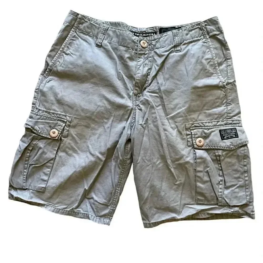Rip Curl Cargo Surf Board Lightweight High Waist Men’s Short Pants SZ 34  #1549